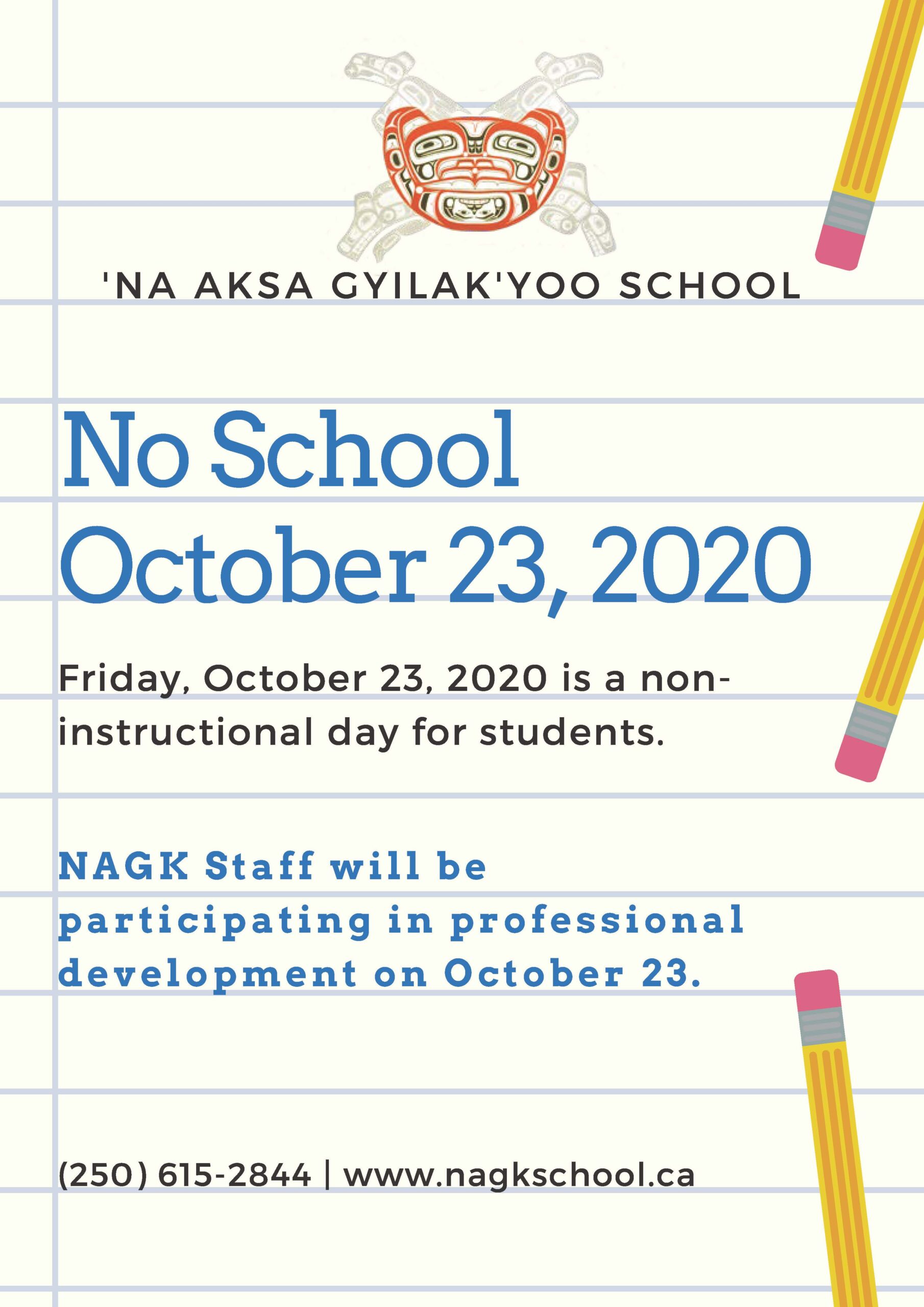 No School October 22, 2020